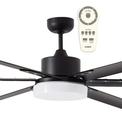 Martec Lighting Ceiling Fans 72" Albatross Large DC Ceiling Fan 6 Blades w/ CCT LED Light Lights-For-You MAFML3MR + MAF180M 9312375903321