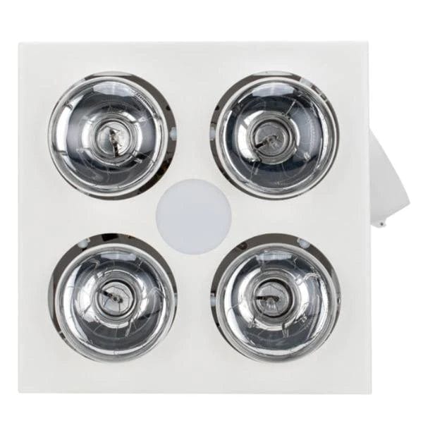 Martec Lighting Exhaust Fans 300m³/h Forme 4 LED 3 in1 Tricolour Bathroom Lights-For-You MBHF4LW 9312375507048