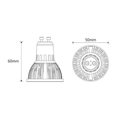 Martec Lighting Globes 6w LED GU10 Globe Warm White Lights-For-You
