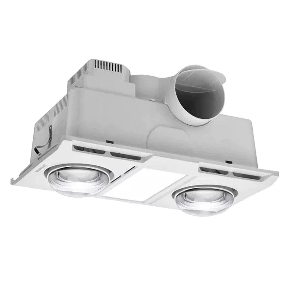 Martec Lighting Heater Exhaust Fan 460 m³/hr Profile Panel 2 Heater Exhaust Fan Lights-For-You MBHN2LW 9312375506898