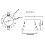 Martec Lighting LED Downlights 90mm Class II LED Downlight 10w Lights-For-You