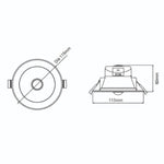 Martec Lighting LED Downlights 90mm Zone LED Downlight 9w Lights-For-You TLZD3459WDS 9312375505556