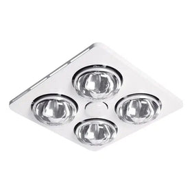 Martec Lighting Lighting Essence 4 – 3 in 1 Bathroom Heater and Exhaust Fan with LED Light in White Lights-For-You MBHE4LW