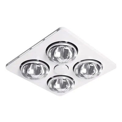 Martec Lighting Lighting Essence 4 – 3 in 1 Bathroom Heater and Exhaust Fan with LED Light in White Lights-For-You MBHE4LW