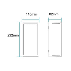 Martec Lighting Wall Lights Ashton Outdoor LED Wall Light 10w Lights-For-You