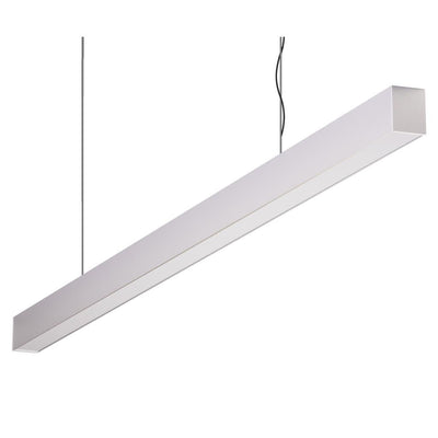 Domus Maxi 40 1.2m Long Pendant Aluminium Dimmable 3k Flat Diffuser