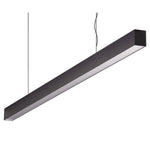 Domus Maxi 40 1.2m Long Pendant Black Dimmable 3k Flat Diffuser