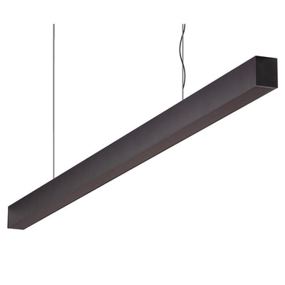 Domus Maxi 40 1.2m Long Pendant Black Dimmable 4k Flat Diffuser