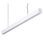 Domus Maxi 40 1.2m Long Pendant White Dimmable 3k Flat Diffuser