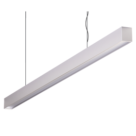 Domus Maxi 40 1.2m Long Pendant Aluminium Dimmable 3k Low Diffuser