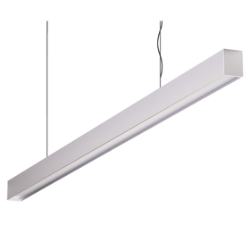 Domus Maxi 40 1.2m Long Pendant Aluminium Dimmable 3k Low Diffuser