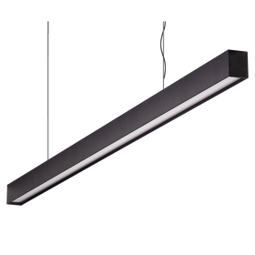 Domus Maxi 40 1.2m Long Pendant Black Dimmable 4k Low Diffuser