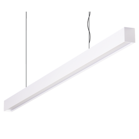 Domus Maxi 40 1.2m Long Pendant White Dimmable 3k Low Diffuser