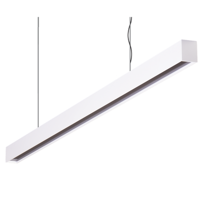 Domus Maxi 40 1.2m Long Pendant White Dimmable 3k Low Diffuser