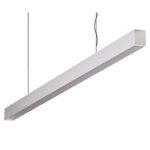 Domus Maxi 40 1.7m Long Pendant Aluminium Dimmable 3k Flat Diffuser