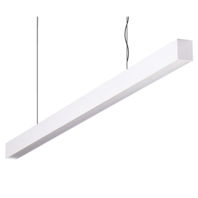 Domus Maxi 40 1.7m Long Pendant White Dimmable 3k Flat Diffuser