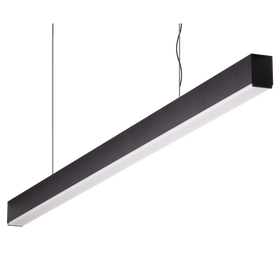 Domus Maxi 40 1.7m Long Pendant Black Dimmable 3k High Diffuser