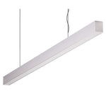 Domus Maxi 40 2.4m Long Pendant Aluminium Dimmable 4k Flat Diffuser