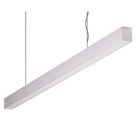Domus Maxi 40 2.4m Long Pendant Aluminium Dimmable 4k Flat Diffuser