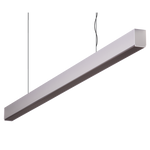 Domus Maxi 40 2.4m Long Pendant Aluminium Dimmable 3k High Diffuser