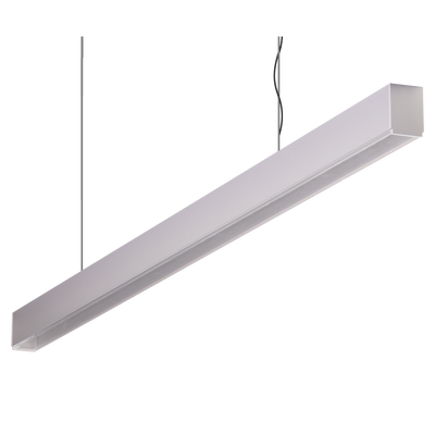 Domus Maxi 40 2.4m Long Pendant Aluminium Dimmable 3k High Diffuser