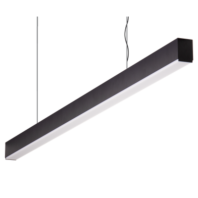 Domus Maxi 40 2.4m Long Pendant Black Dimmable 3k High Diffuser