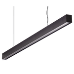 Domus Maxi 40 2.4m Long Pendant Black Dimmable Low Diffuser