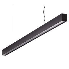 Domus Maxi 40 2.4m Long Pendant Black Dimmable Low Diffuser