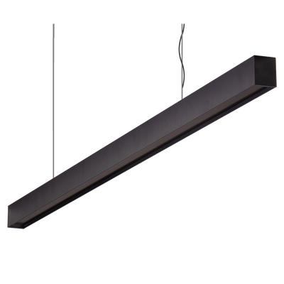 Domus Maxi 40 2.4m Long Pendant Black Dimmable Low Diffuser