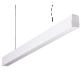 Domus Maxi Curve 1.2m Long Pendant White Dimmable 3k