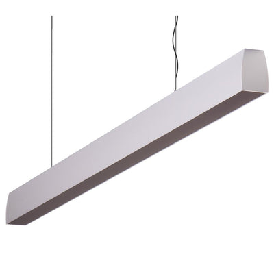 Domus Maxi Curve 2.4m Long Pendant Aluminium Dimmable 4k