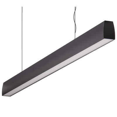 Domus Maxi Curve 2.4m Long Pendant Black Dimmable 4k