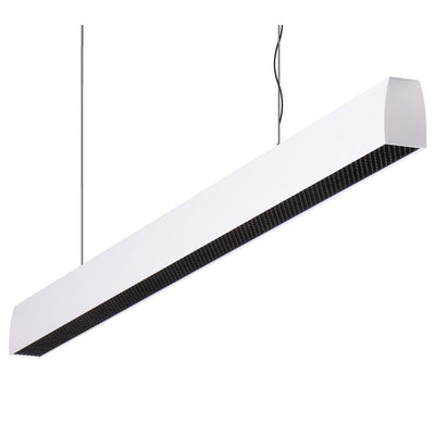 Domus Maxi Curve 2.4m Long Pendant White Dimmable 3k