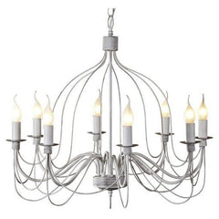 MDA Indoor Pendants 8 / White / E14 Candice Candelabra Pendant Light with beautiful design by MDA Lights-For-You D02191/P8WHT