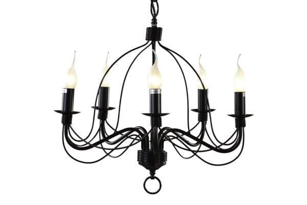 MDA Indoor Pendants Candice Candelabra Pendant Light with beautiful design by MDA Lights-For-You D02191/P5BLK PDT2816BKM7