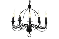 MDA Indoor Pendants Candice Candelabra Pendant Light with beautiful design by MDA Lights-For-You D02191/P5BLK PDT2816BKM7