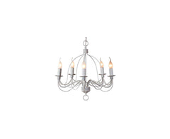 MDA Indoor Pendants Candice Candelabra Pendant Light with beautiful design by MDA Lights-For-You D02191/P5WHT PDT2816WHM7