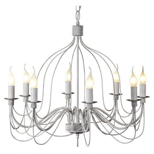 MDA Indoor Pendants Candice Candelabra Pendant Light with beautiful design by MDA Lights-For-You D02191/P8WHT PDT2817WHM7