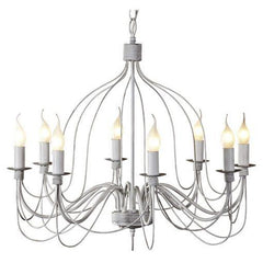 MDA Indoor Pendants Candice Candelabra Pendant Light with beautiful design by MDA Lights-For-You D02191/P8WHT PDT2817WHM7