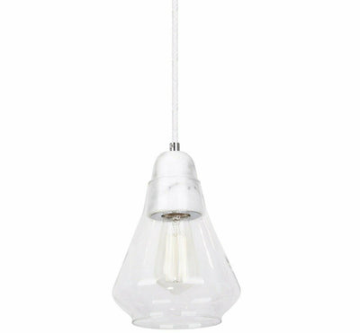 MDA Indoor Pendants Ellise Tulip Shaped Glass Pendant with beautiful design by MDA Lights-For-You ELLISE WHITE PDT3028WMM7