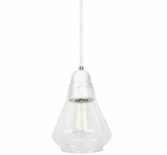 MDA Indoor Pendants Ellise Tulip Shaped Glass Pendant with beautiful design by MDA Lights-For-You ELLISE WHITE PDT3028WMM7