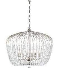 MDA Indoor Pendants Large / Nickle/Clear Evelyn Collections with beautiful design by MDA Lights-For-You PDT1041NKM7