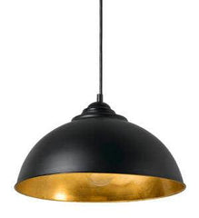 MDA Indoor Pendants 34 cm / Gold New Port Dome Pendant Black By MDA with beautiful design by MDA Lights-For-You PDT2887BKM7