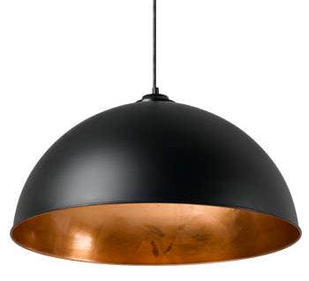 MDA Indoor Pendants New Port Dome Pendant Black By MDA with beautiful design by MDA Lights-For-You PDT2887BKM7-CP-CP PDT2887BKM7-CP