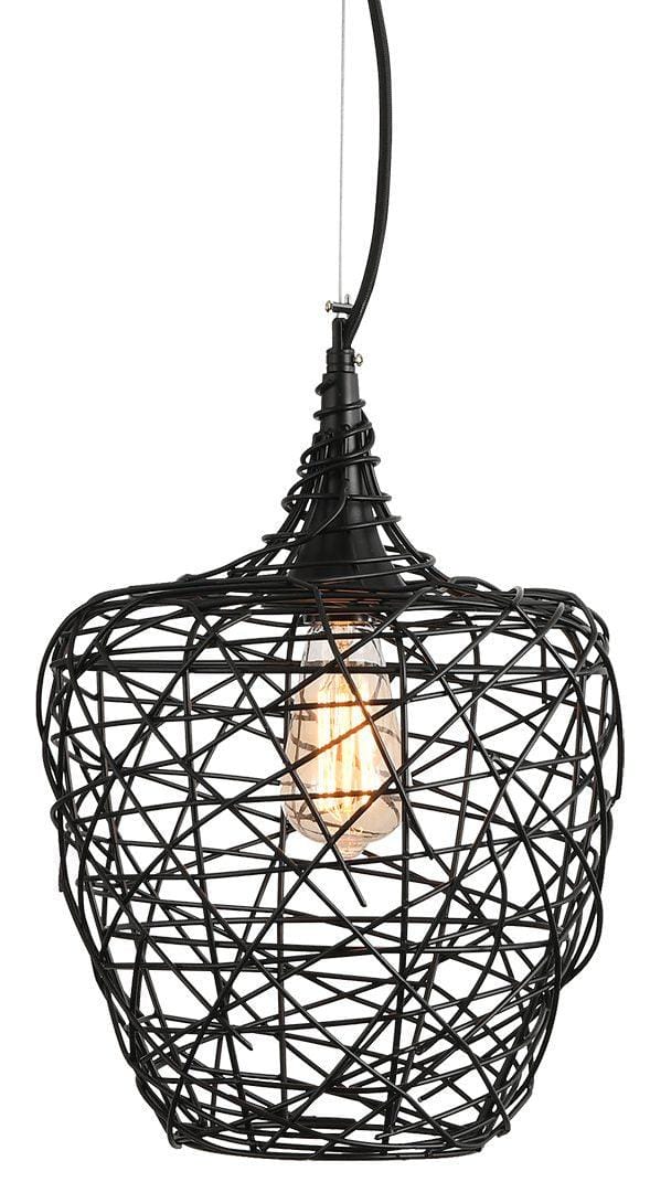 MDA Indoor Pendants Weave Handcrafted Iron Pendant with beautiful design by MDA Lights-For-You PDT1043BKM7 PDT1043BKM7