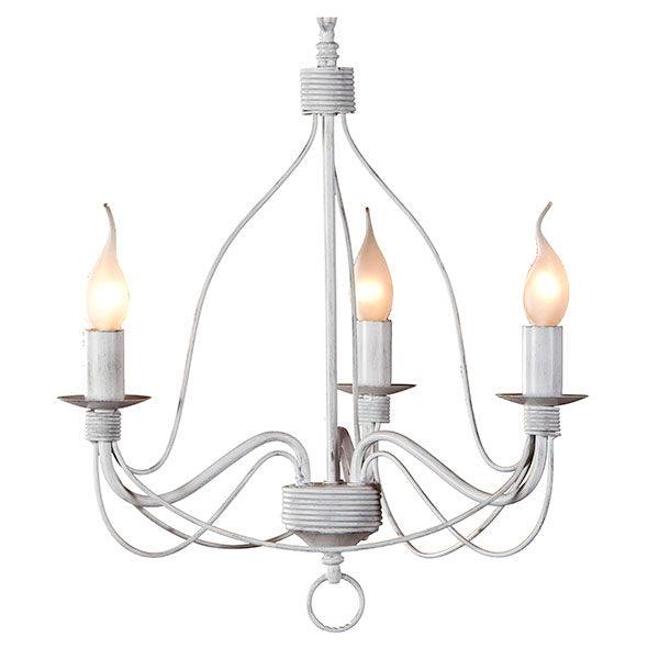 MDA Pendants 3 / White / E14 Candice Candelabra Pendant Light with beautiful design by MDA Lights-For-You D02191/P3WHT