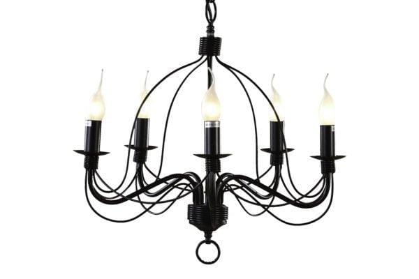 MDA Pendants 5 / Black / E14 Candice Candelabra Pendant Light with beautiful design by MDA Lights-For-You D02191/P5BLK