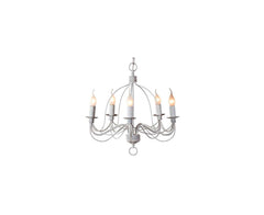 MDA Pendants 5 / White / E14 Candice Candelabra Pendant Light with beautiful design by MDA Lights-For-You D02191/P5WHT