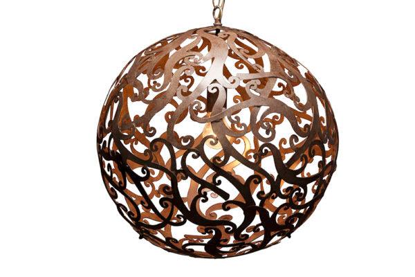 MDA Pendants 1 / Bronze Theodore Sphere with beautiful design by MDA D05848/P1BRZ