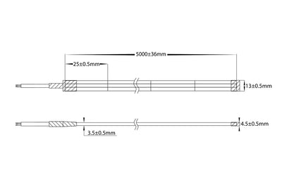 9.6w IP67 24v DC Flexible LED Strip